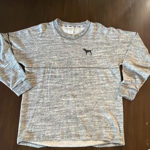 Pink sweat shirt grey